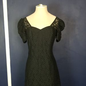 Guess black lace Short-Sleeve Mini Dress size 2.